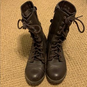 Brown Combat Boots